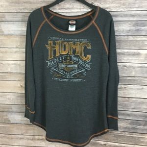 Harley Davidson Long sleeve thermal tee, like new